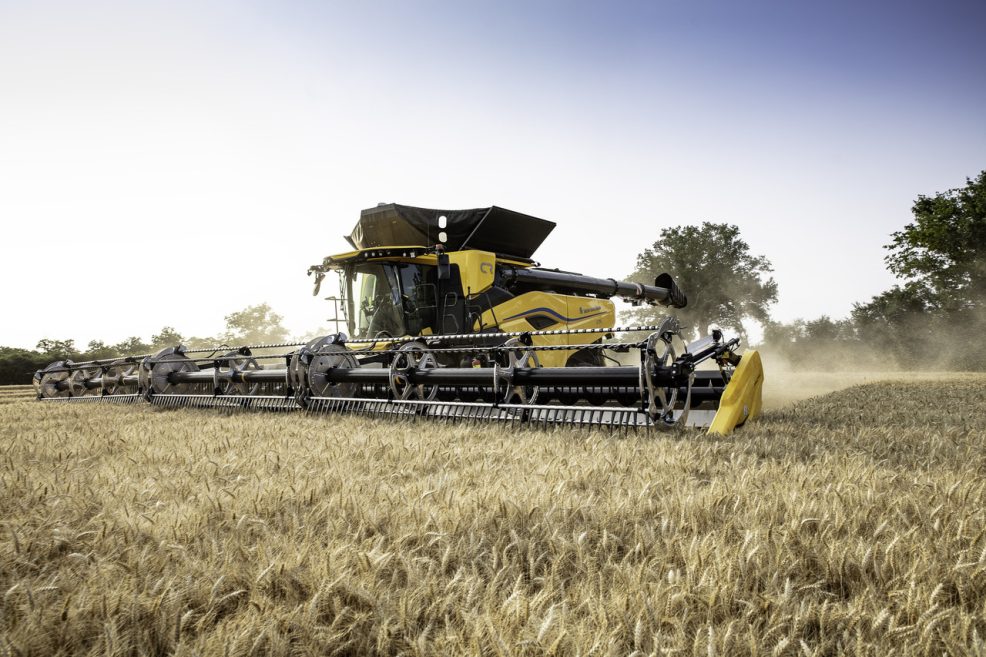 New Holland CR11 Combine in Field