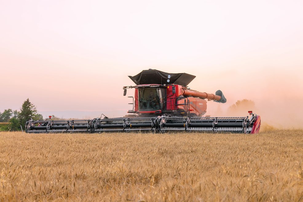 Case IH AF11 Combine in Field