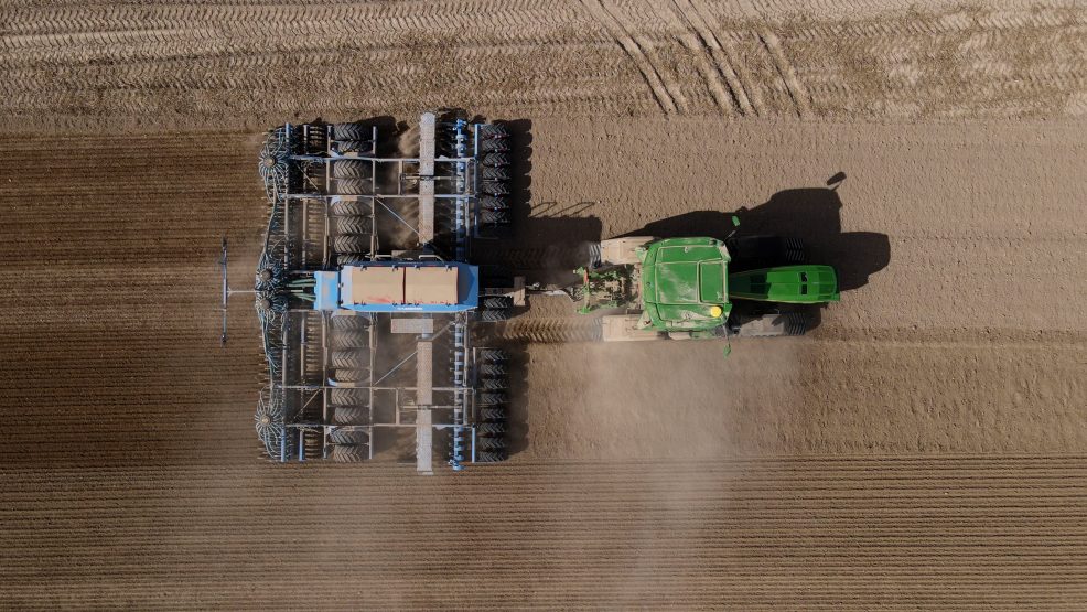 LEMKEN Solitair DT Seed Drill drone shot