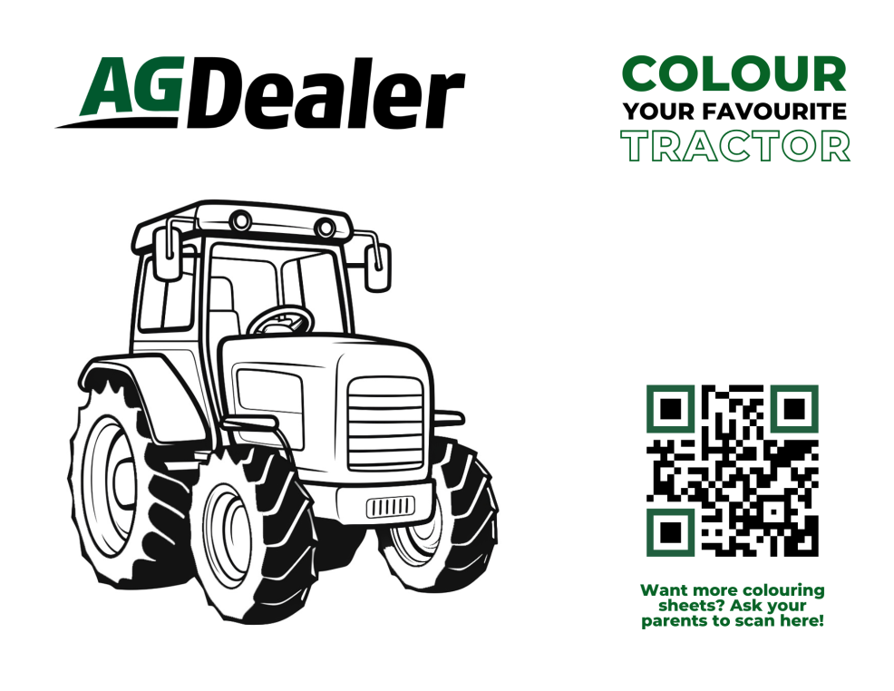 Tractor Colouring Sheet 2