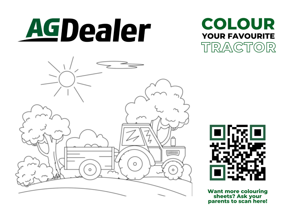 AgDealer Truck colouring sheet