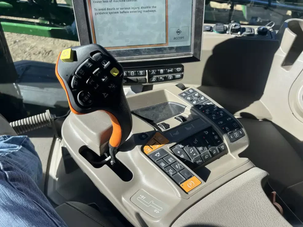 John Deere 410R Sprayer - Cab Controls